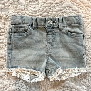 Cat & Jack Jean Short with Lace